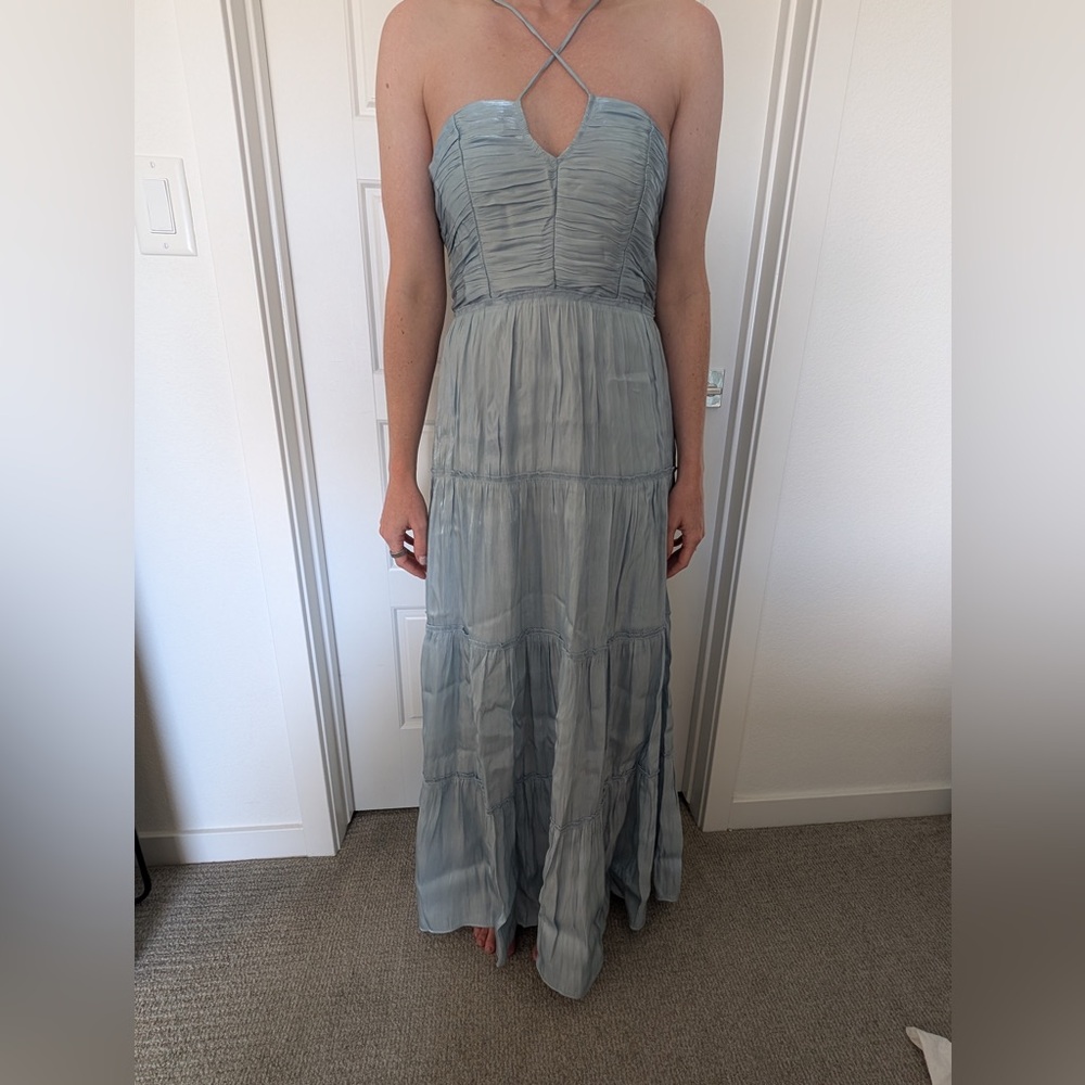 Elegant Blue Maxi Dress
